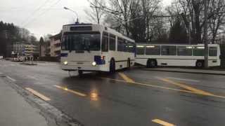 Trolleybus Naw Bt-25 N779 En Service Sur La Ligne 6