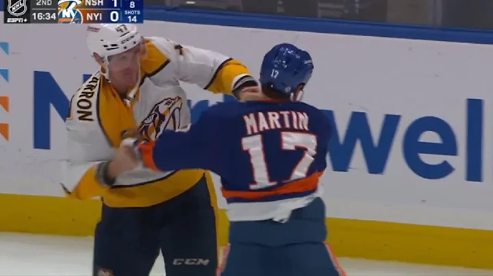 Matt Martin Hits Alex Carrier, Michael McCarron Re...