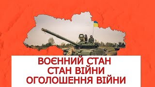 Воєнний Стан Та Стан Війни. Оголошення Війни Росії #Воєннийстан #Адвокатстамбула