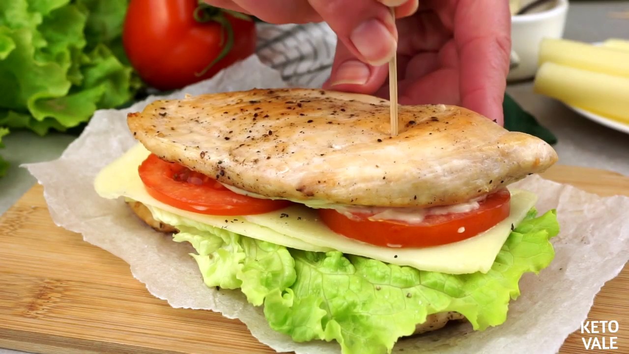 Keto No Bread Chicken Sandwich YouTube