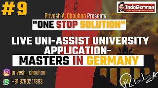 #9 LIVE UNI-ASSIST UNIVERSITY APPLICATION-MASTERS IN GERMANY-ONE STOP SOLUTION +91 8780217983