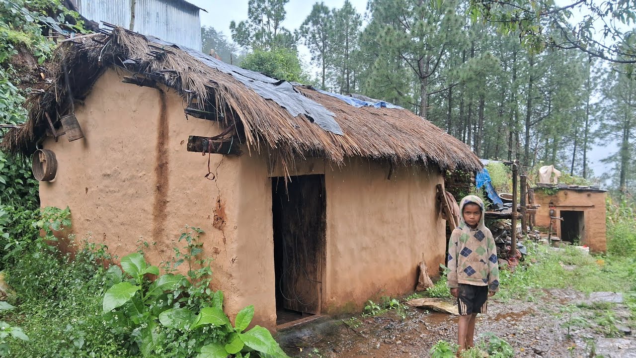 Nepali Himalayan Village life || During Rainy Season people Activities In Village lifestyle 