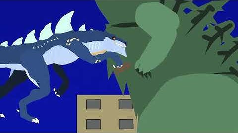 Zilla Jr Vs. Earth Godzilla stick nodes