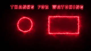 *FREE* ANIMATED FIRE OUTRO TEMPLATE + DOWNLOAD | NO COPYRIGHT | 4K | RED OUTRO FOR YOUTUBE