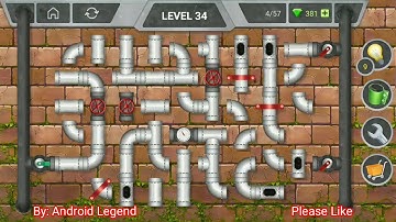 Pipeline Extra Level 34 All 3 stars By Pixign, Android Solution