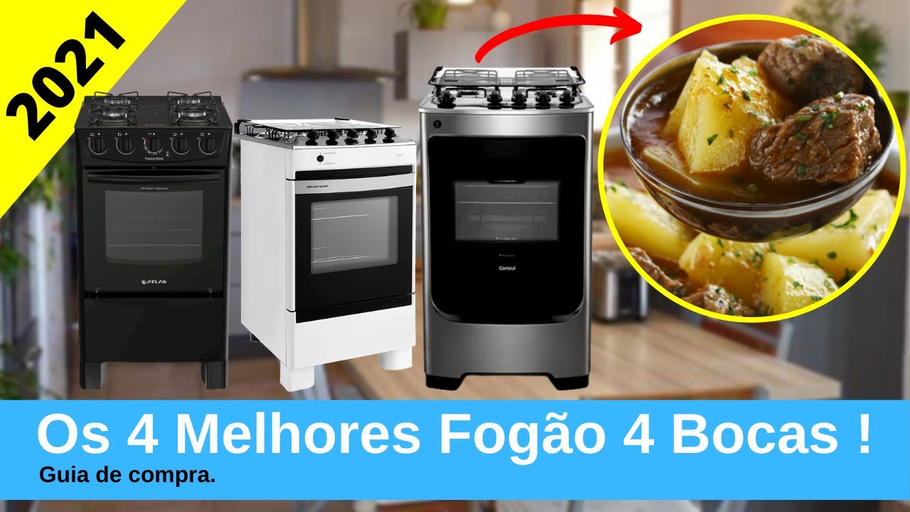 Os 4 Melhores Fogão 4 Bocas De 2021 ! Barato YouTube