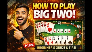 How to Play Big Two Card Game|Live Tutorial for Beginners & Familie|#BIGTWO|#BIG2|#cards|#cardsgame screenshot 4