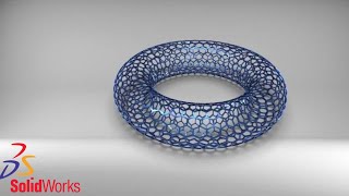 Soliworks Tutorials # 30 How to Make a Design Torus With Hexagonal MeshBY SOLIDWORKS_EASY_DESIGN.