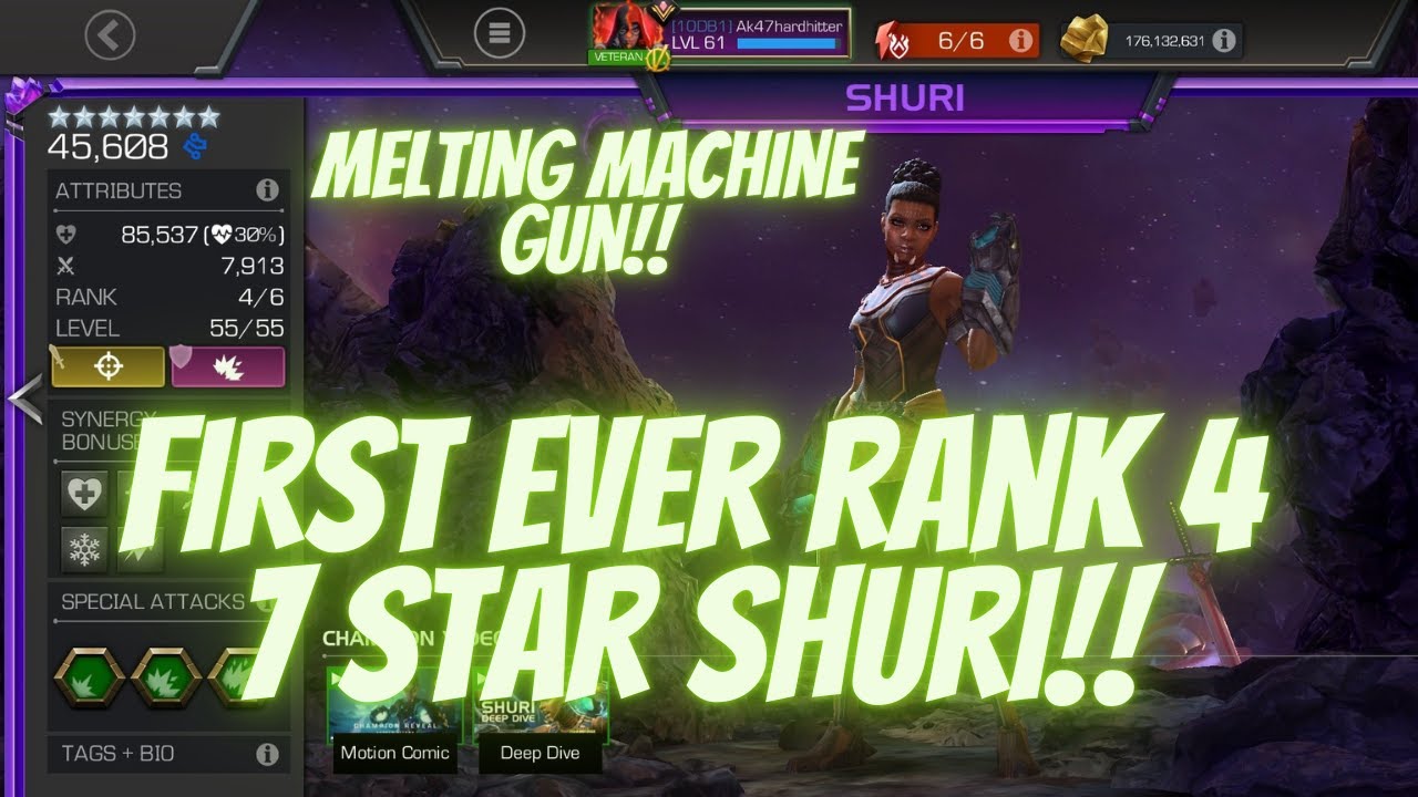 First Ever Rank 4 7 Star Shuri God Tier Champion GamePlay