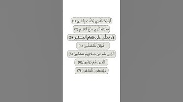 سورة الماعون - تلاوة مؤثرة