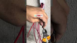 How to joint of neutral wires #electrician #wiring #joint #copperwire #wirejoint #shorts