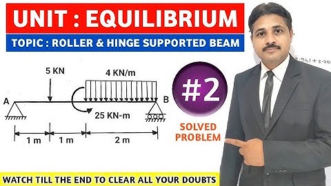 EQUILIBRIUM IN ENGINEERING MECHANICS IN HINDI LECTURE 2 @TIKLESACADEMYOFMATHS