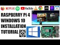 Raspberry pi 4 windows 10 installation tutorial