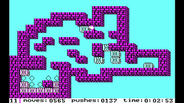 Soko-Ban MS-DOS Variant, Level 11