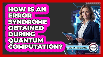 How Is An Error Syndrome Obtained During Quantum Computation?