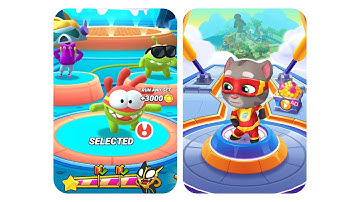 Super Nom Om Nom Run vs Hero Tom Talking Tom Hero Dash