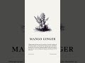 The ginger that smells like mango! 🥭