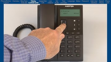 Mitel 6863i Phone: How to Change the Display