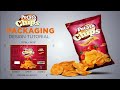 Potato Chips Packaging Design in Photoshop cc | A complete Product Packaging  design with layout