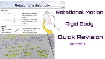 rotational motion series 1 rigid body Quick revision