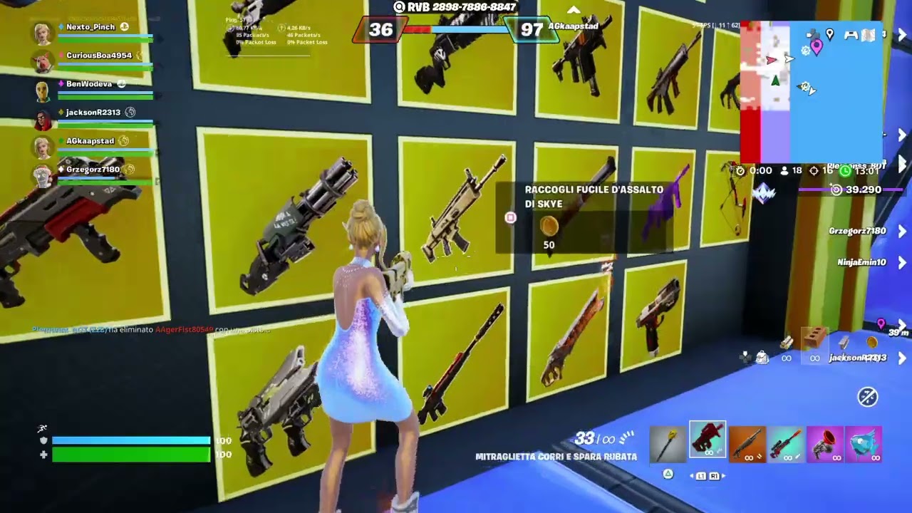 Fortnite: 43 kill in Red vs Blue