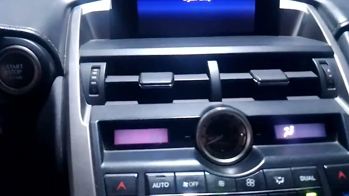 Lexus NX 200t_Dashboard & Multi - Information Display / MID ( Engine 8AR - FTS l4 2.0 L ) 2015.