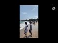 PELAUT CUTI. Berlibur ke pantai tambak Rejo Blitar Jawa timur. Bersama keluarga di kampung