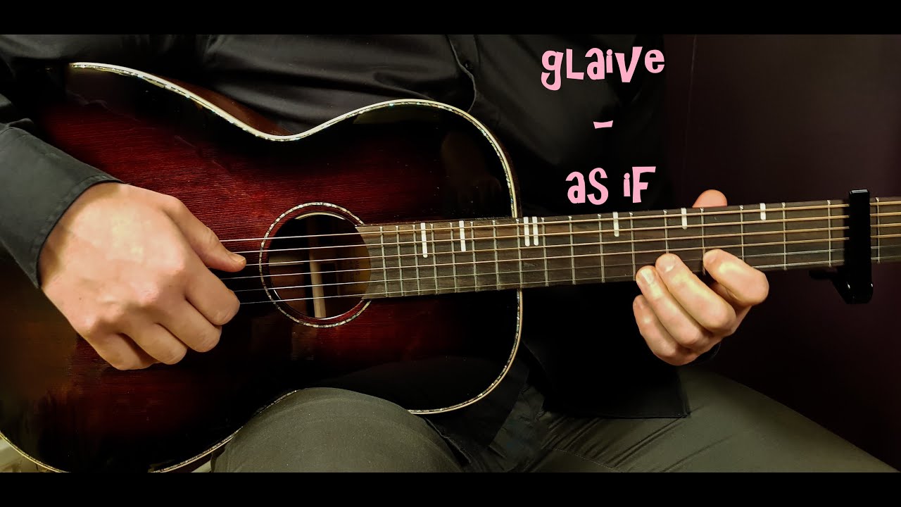 How to play GLAIVE - AS IF  Acoustic Guitar Lesson - Tutorial