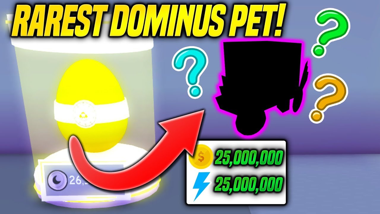 The Dominus Huge Pet In Pet Simulator Is Literally Insane Rarest Pet Roblox Youtube - gamingwithjen roblox pet simulator