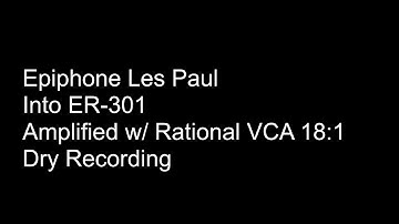 ER301 Guitar Direct Input AB Test