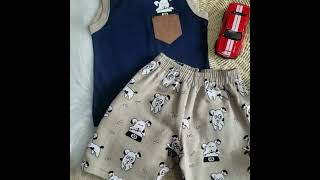 Conjunto Regata Meia Malha e Bermuda Moletinho