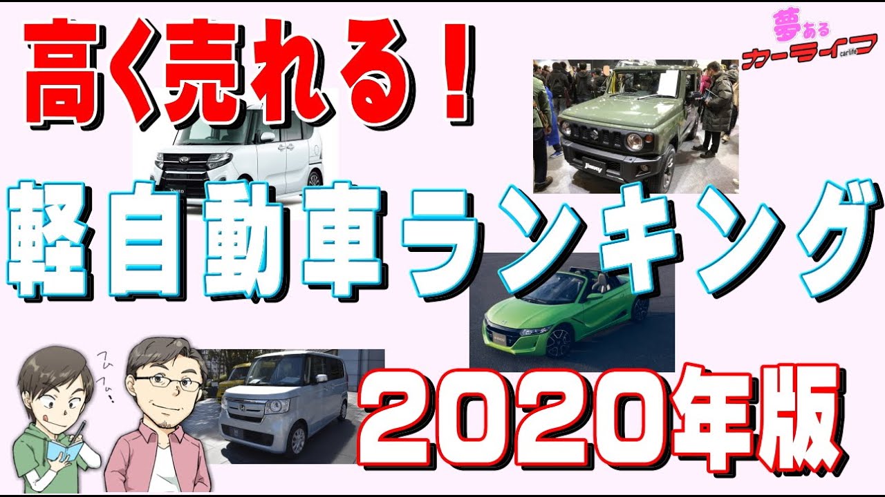 軽自動車 3年落ち3万キロのリセールバリューランキング年上期版 夢あるカーライフ 夢カー