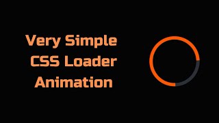 Full Very Simple CSS Loader Animation #shorts #youtubeshorts #javascript #frontend #animation Update