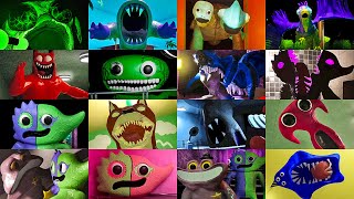 Garten of Banban 17  All JUMPSCARES AND BOSSES from Every Game