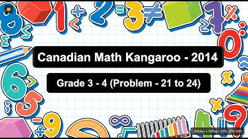 2014 Math Kangaroo Grade 3 & 4 Problem 21-24