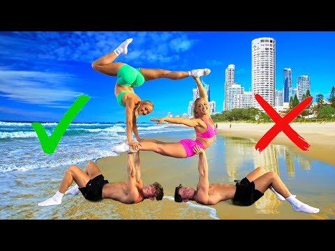 TWIN BOYS vs TWIN GIRLS Extreme YOGA CHALLENGE REMATCH!