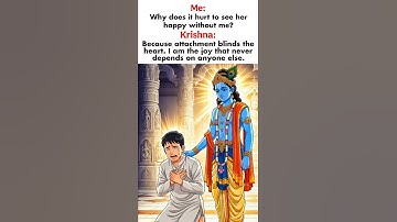 Why does it hurt to see her happy without me?💔😭 #spiritualshorts #bhagavadgita #krishnastatus #usa