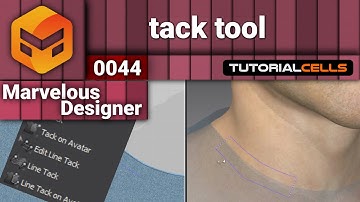 0044. tack tool in Marvelous Designer