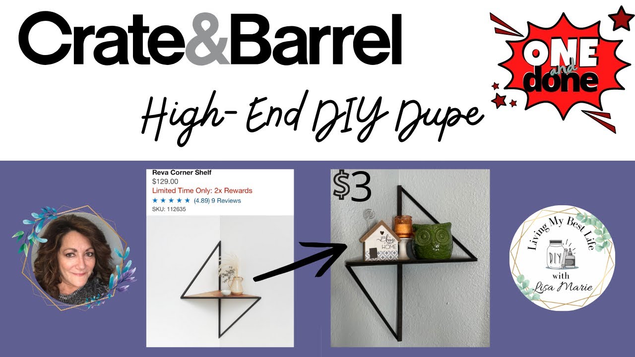 ⭐️ CRATE & BARREL HIGH END DIY DUPE