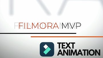 TEXT ANIMATION intro tutorial in Filmora