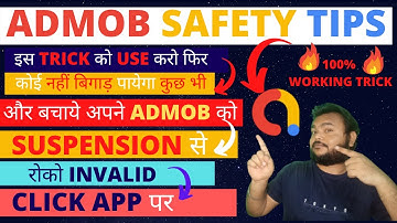How To Prevent Invalid Clicks On Admob 2020 || ADMOB ACCOUNT SAFETY TIPS ||
