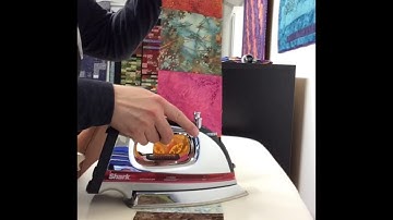 How to iron quilt rows...