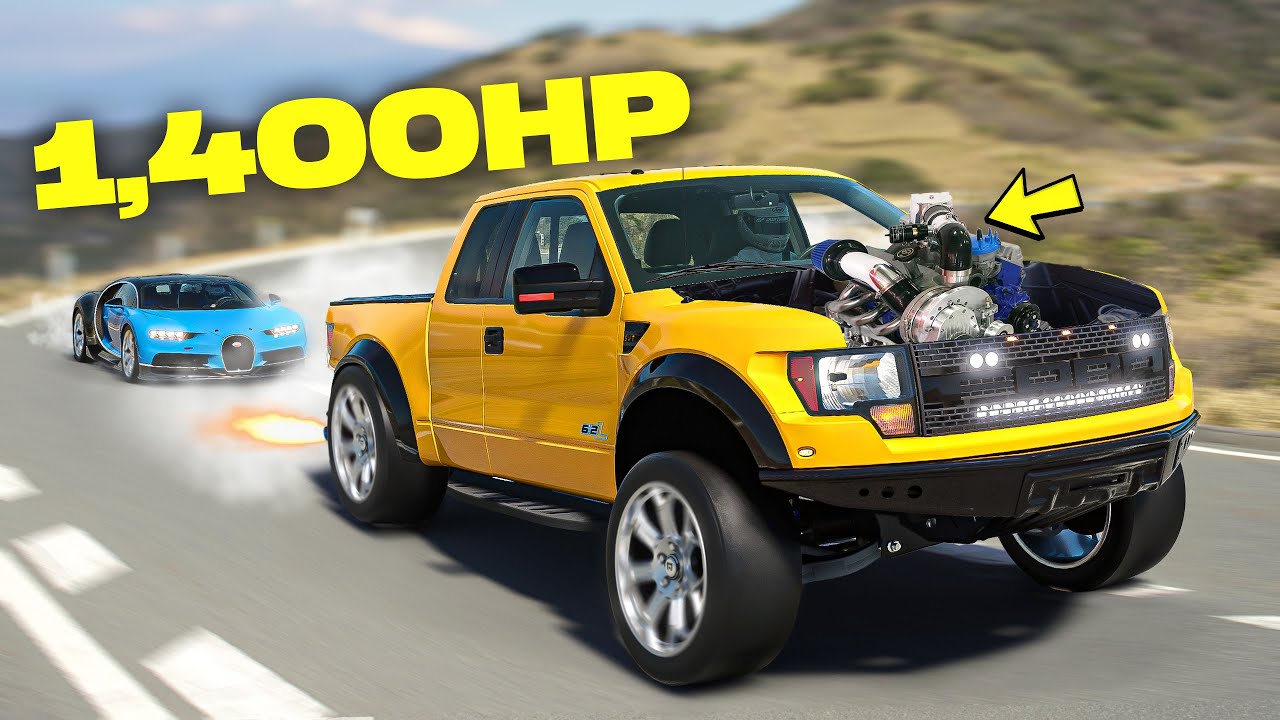 ⁣The Craziest 1,400HP Raptor Engine Swap in Gran Turismo 7!