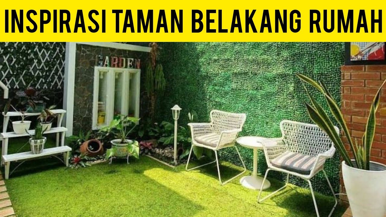  INSPIRASI TAMAN BELAKANG RUMAH  MINIMALIS LAHAN SEMPIT 