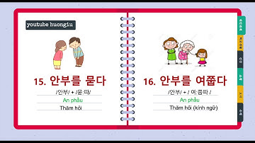 [Phát âm với người Hàn] Tiếng Hàn Tổng Hợp Trung Cấp 3 Bài 2 | Từ vựng (phiên âm, âm Hán, nghĩa)