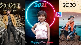 PicsArt Happy New Year 2021 Photo Editing Tutorial | Happy New Year Photo Editing | Pijush editing