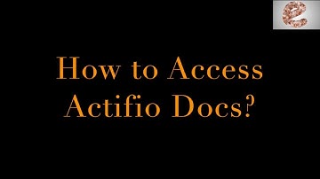 Actifio Documentation