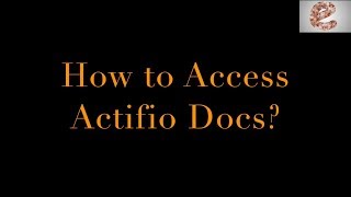 Actifio Documentation