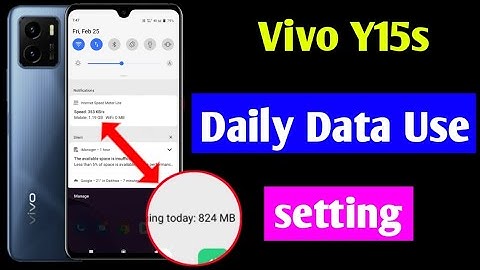Vivo Y15s me daily data use show kaise kare | vivo y15s daily data usage setting | vivo y15s mobile
