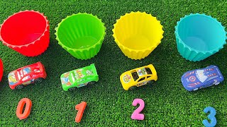 Satisfying video baby | best way to learn colours and numbers with cars and balls toys Funny Toys -